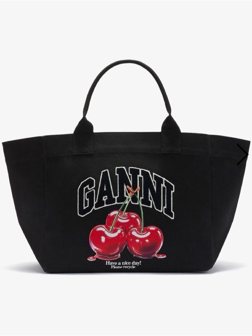 Ganni Cherry Tote XXL